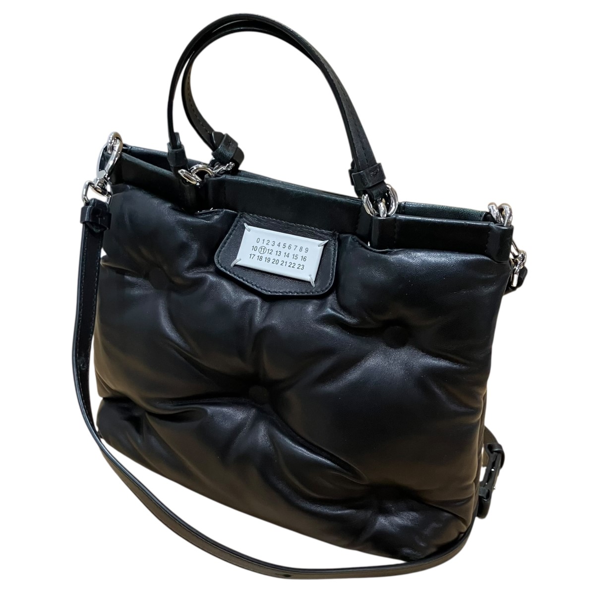【中古】Maison Margiela22 グラムスラムショッピングバッグ スモール 黒いこと 大きさ：- 【190526】（メゾンマルジェラ22）