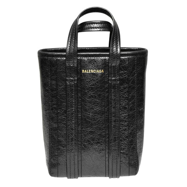 【中古】BALENCIAGA BARBES PHONE HOLDER バルベスフォンホルダー なめし革ショルダーバッグ 693793 黒いこと 【190526】（バレンシアガ）