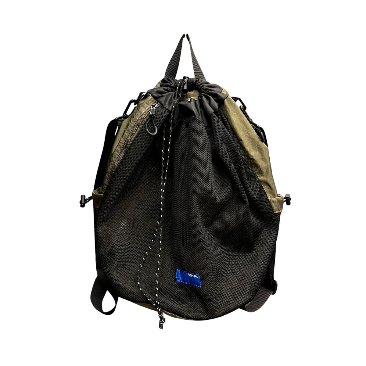 【中古】Diaspora skateboards　2way Vacation Bag リュック ブラック&times;オリーブ 【190526】（ディアスポラスケートボーズ）｜ブランド古着のカインドオル