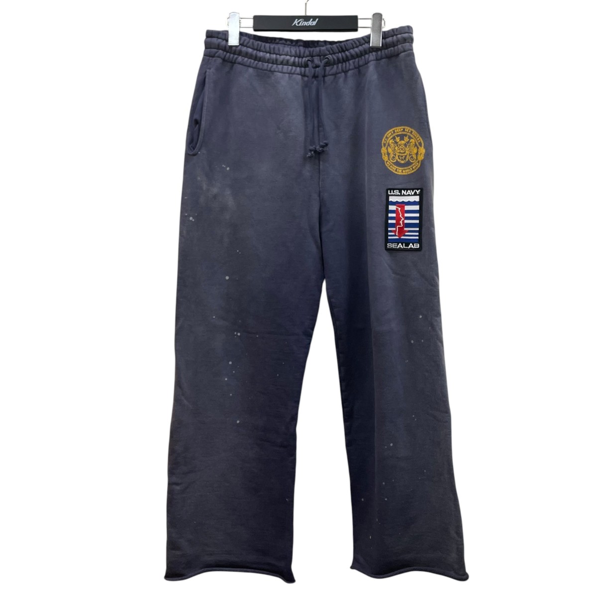 【中古】BOWWOW US NAVY SEALAB SWEAT PT AGING えの具産業 スウェットパンツ 米国海軍 大いさ：XL 【190526】（バウワウ）