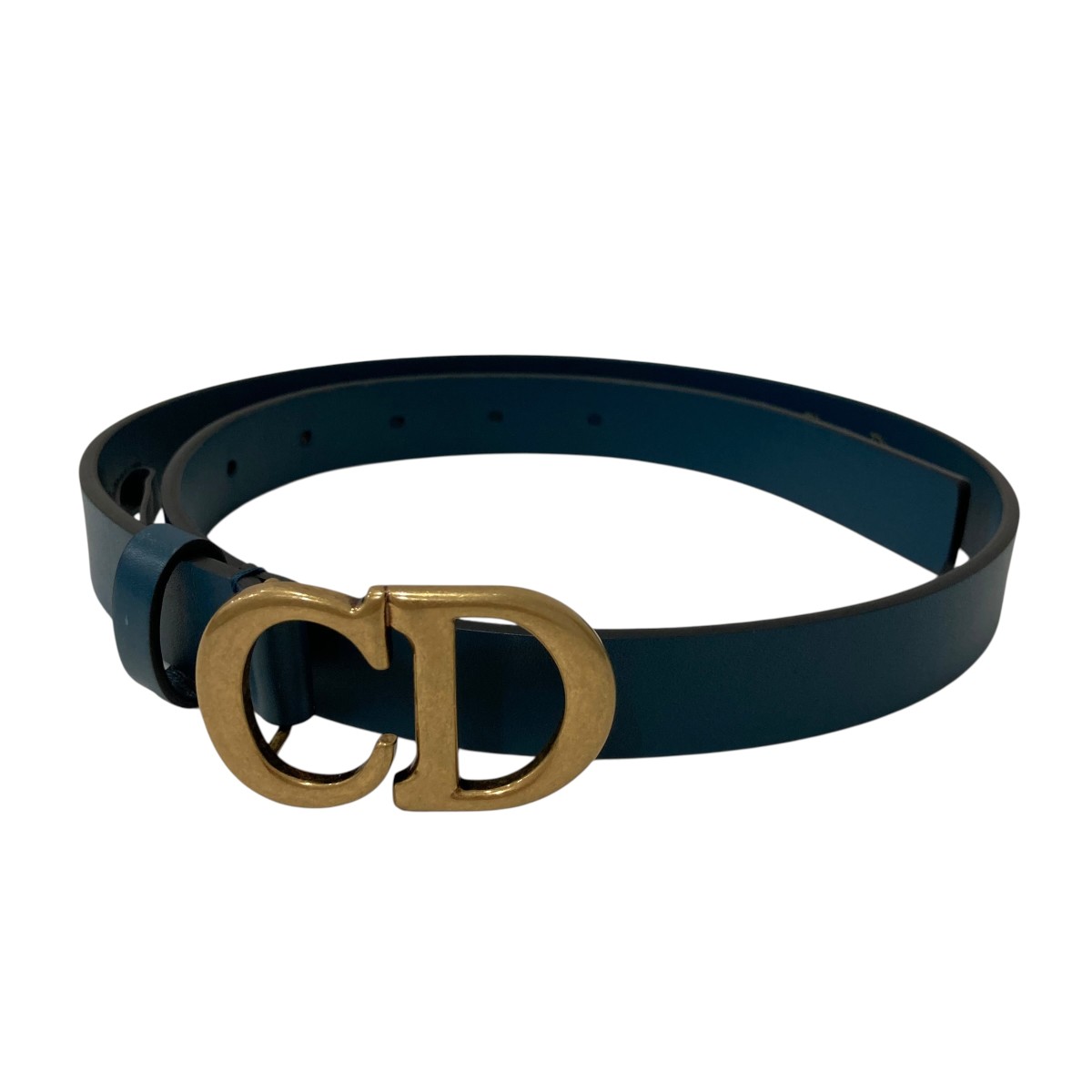 【中古】Christian Dior 胴締め 60MA0261 青色 大きさ：70 【200526】（ディオール）