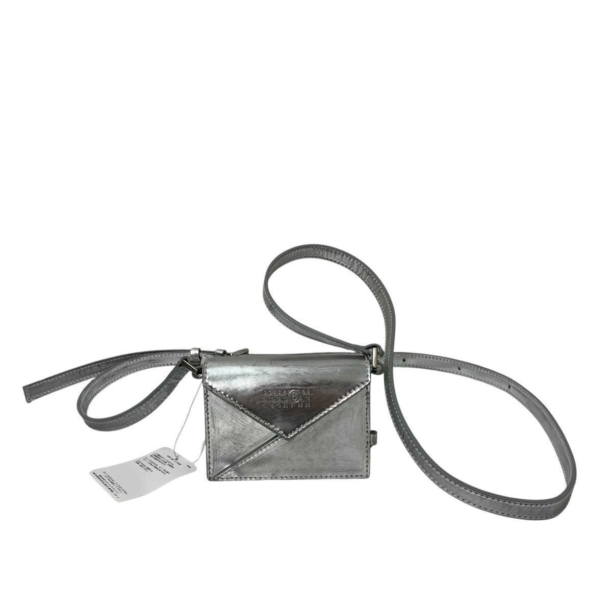 【中古】MM6 Maison Margiela ショルダーバッグ SB6ZI0006 しろがね色 【200526】（マルタンマルジェラ）