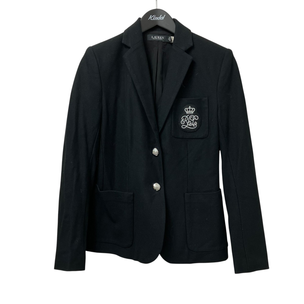【中古】LAUREN RALPH LAUREN テーラードジャケット 0200017303 ブラック サイズ:S 【200526】(ローレン ラルフ ローレン)|ブランド古着のカインドオル