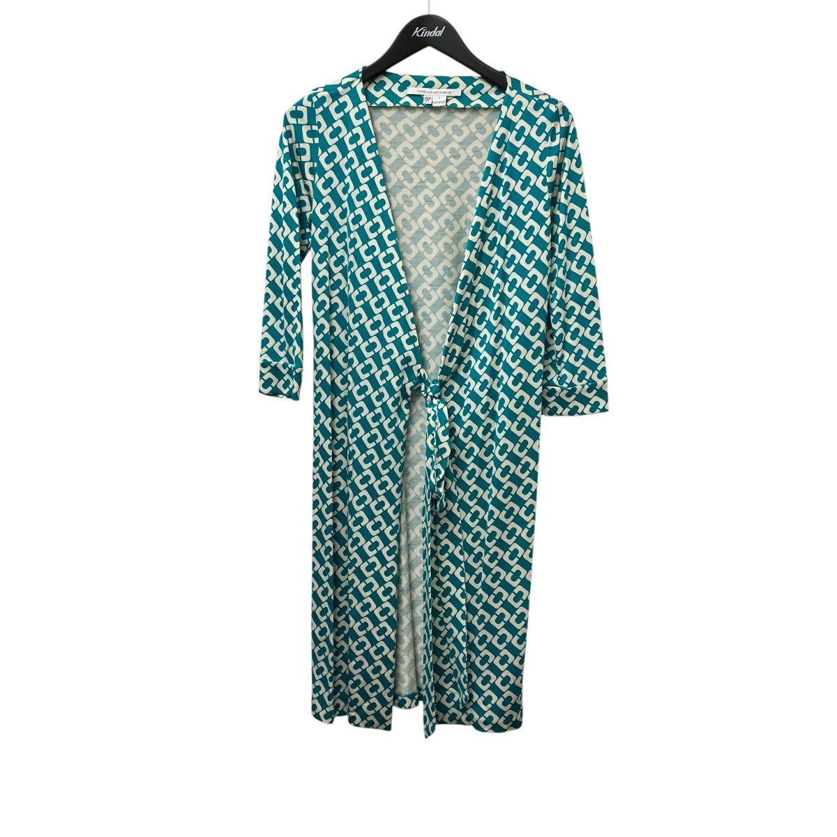 【中古】DIANE VON FURSTENBERG カシュクール 衣装 緑であること×白いこと 大きさ：2 【200526】（ダイアンフォンファステンバーグ）
