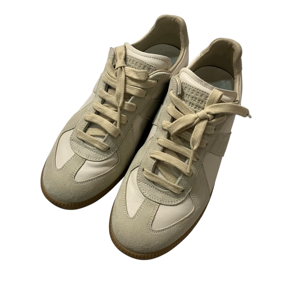 【中古】Maison Margiela ロ―とり捨てるスニーカー 象牙色 大きさ：37 【200526】（メゾンマルジェラ）