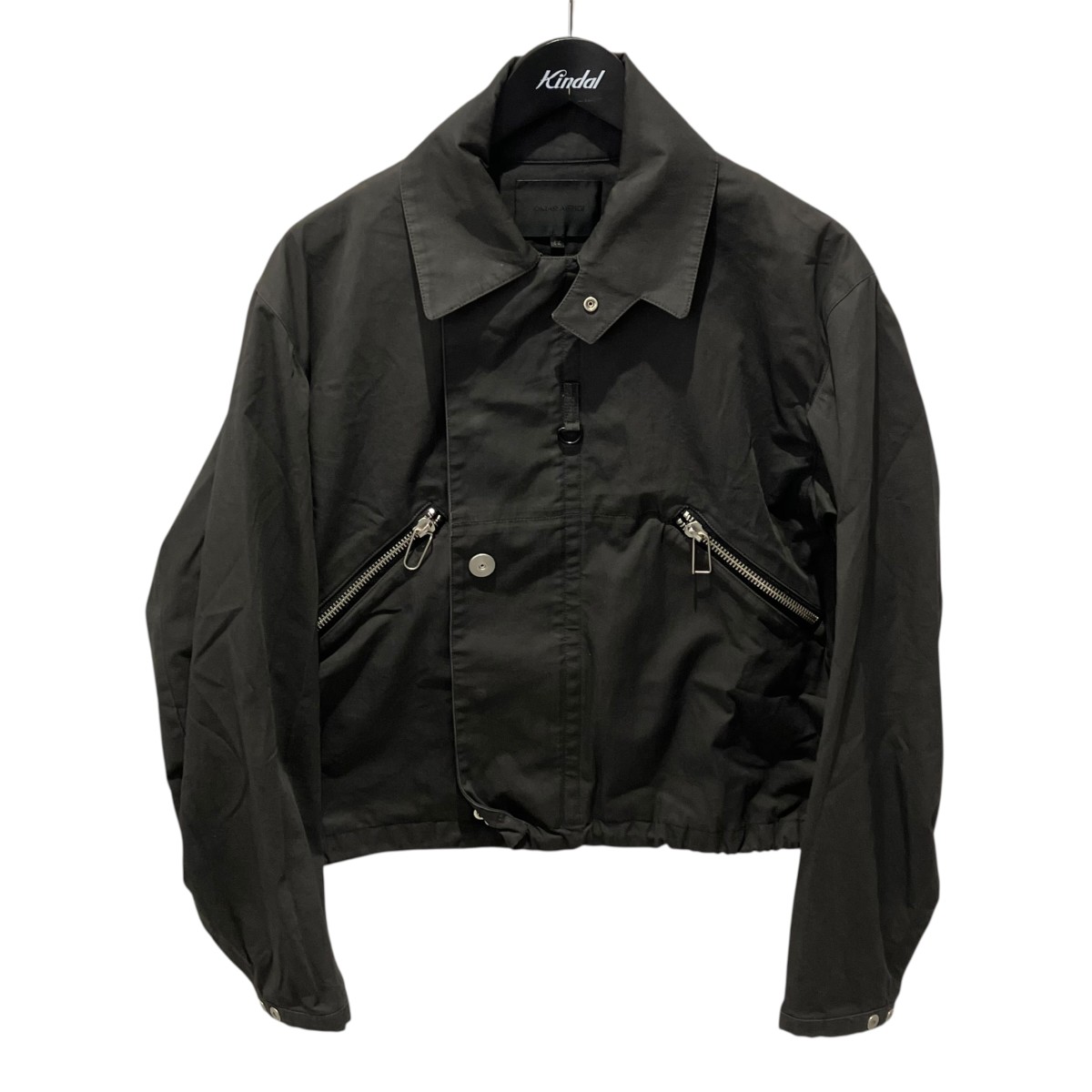 【中古】Omar Afridi 25SS DRAWCORD BLOUSON 上衣 SS25-BZ-103-02 薄墨色 大きさ：44] 【200526】（オマールアフリディ）