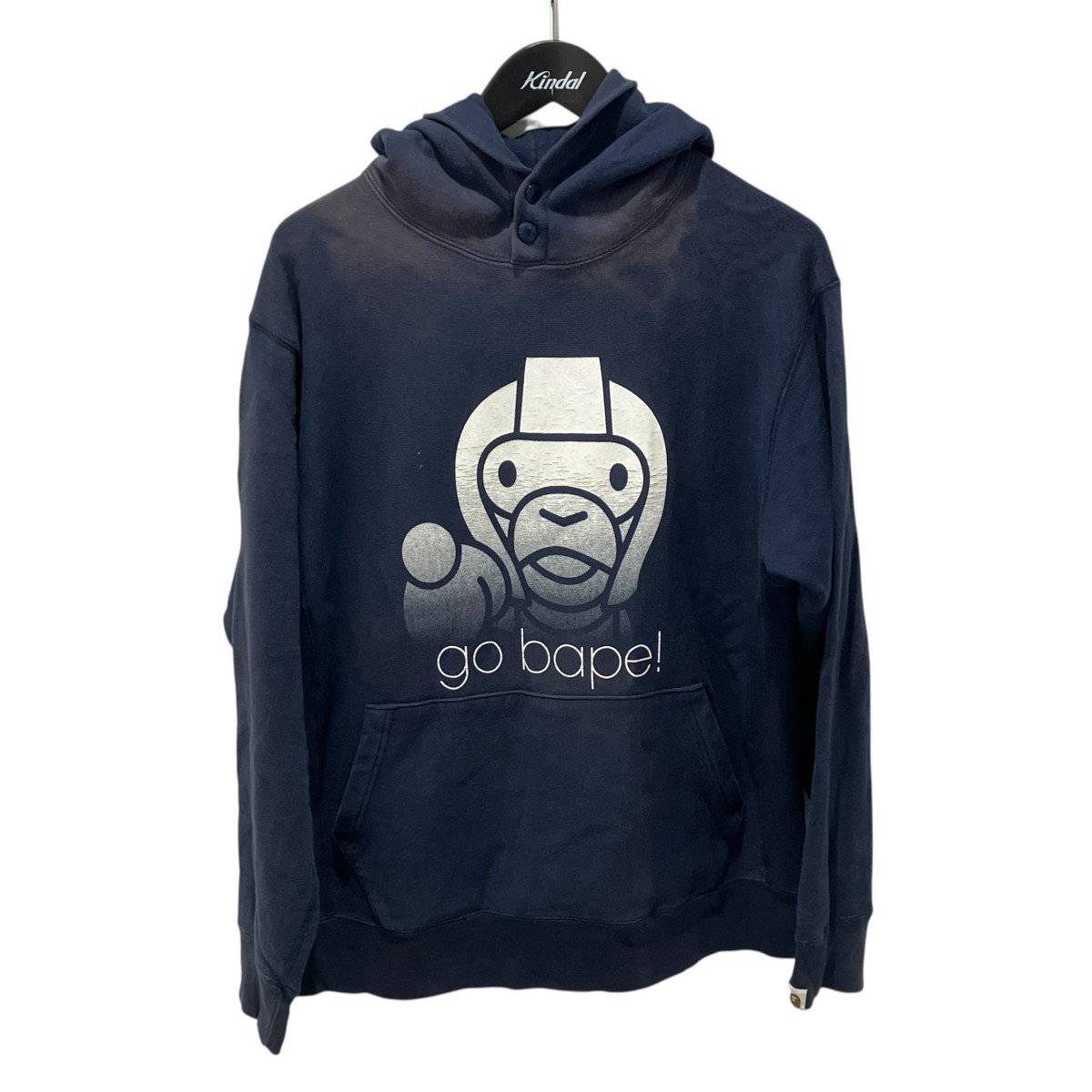 【中古】A BATHING APE 00s パーカー 米国海軍 大きさ：M 【200526】（アベイシングエイプ）