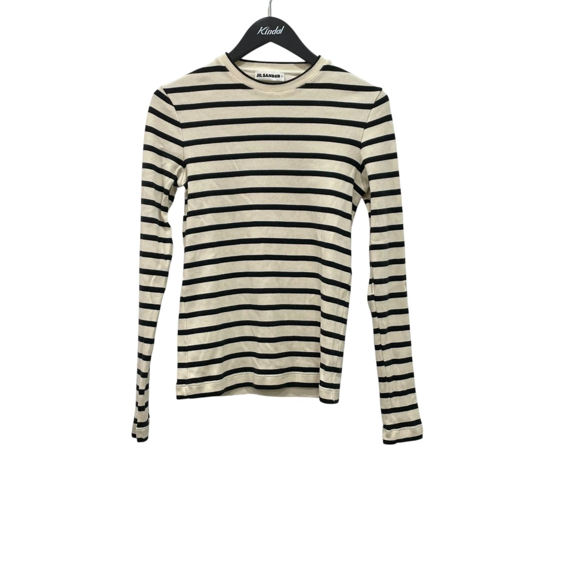 【中古】JIL SANDER+ 間借り人プルオーバー J40NH0003 象牙色×黒いこと 大きさ：XS 【200526】（ジルサンダープラス）