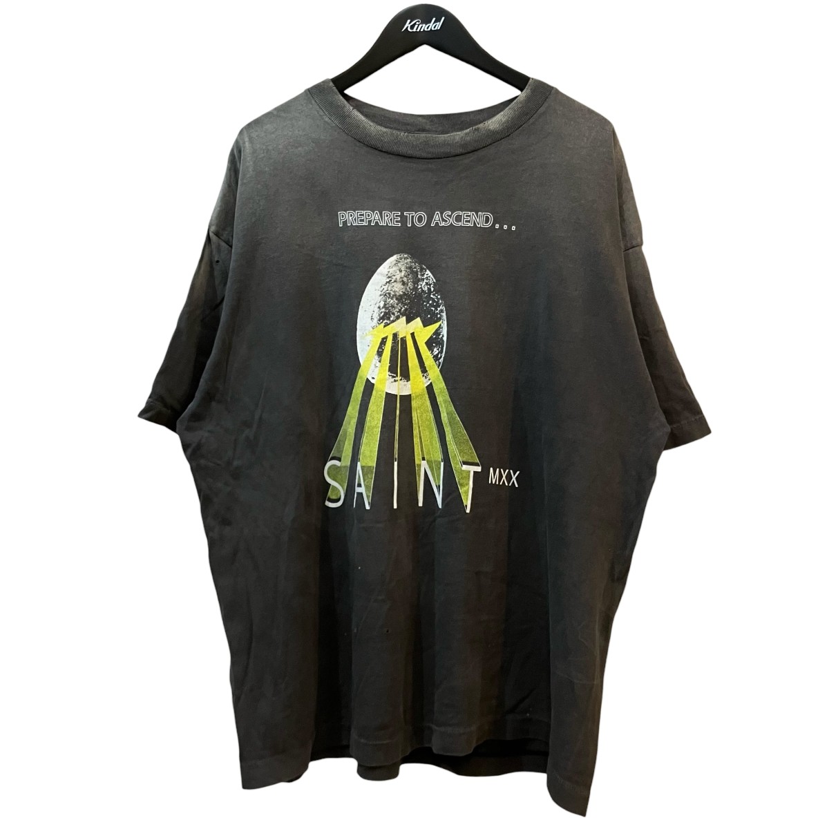 【中古】SAINT MICHAEL 25SS 「EGG SS TEE」 ヴィンテージ産業プルオーバー SM HR8 0000 007 薄墨色 大きさ：XL 【210526】（仙マイケル）