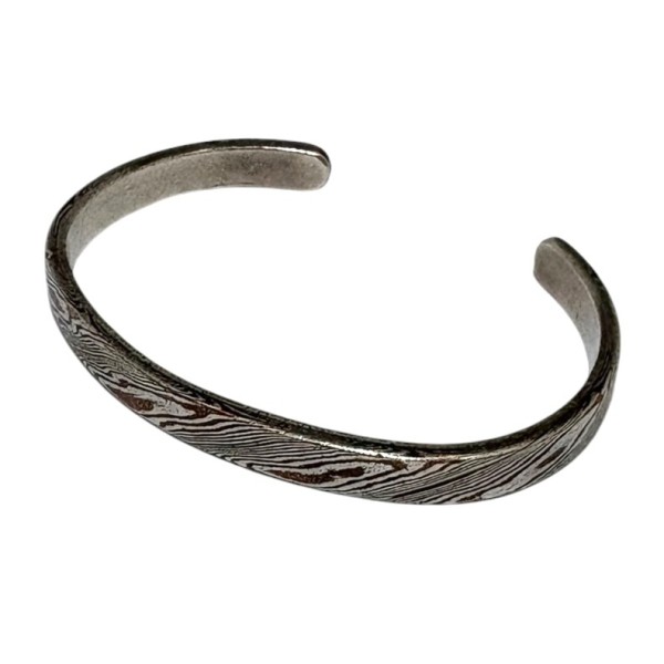 【中古】VALHALLA NEPAL 肌理金シルバーバングル by Suman Dhakhwa シルバ－ 【200526】（ヴァルハラネパール）