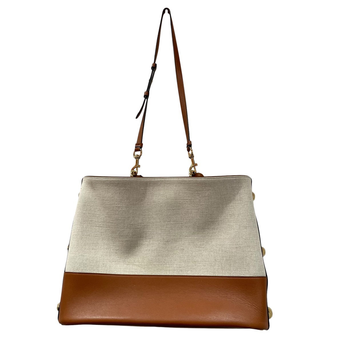 【中古】Salvatore Ferragamo 2WAY御徒面子 ベージュ 【200526】（サルヴァトーレフェラガモ）