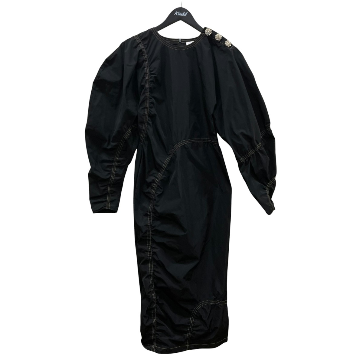 【中古】Ganni 長袖衣装 黒いこと 大きさ：38 【200526】（ガニー）