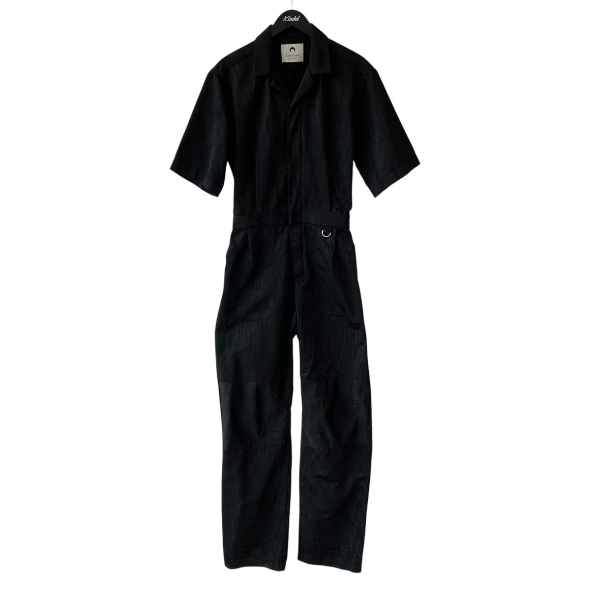 【中古】marine serre 繋ぎ 黒いこと 大きさ：44 【210526】（マリーンセル）
