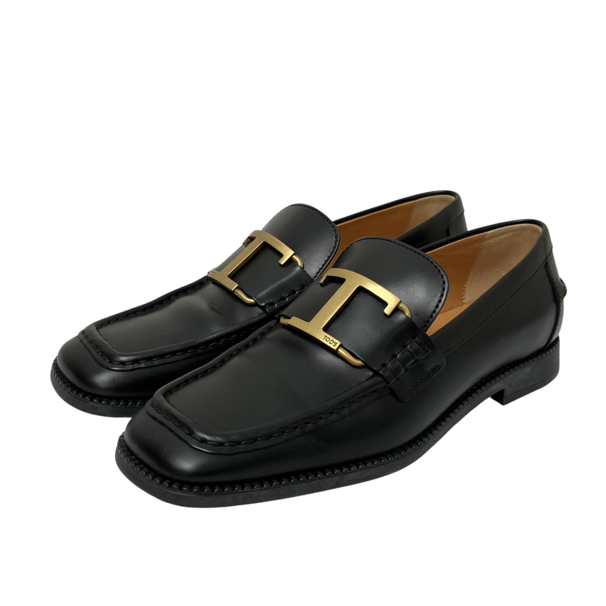 【中古】TOD’S Tひと休み受け答え 置き目毛革 XXW44K0FX70RBTB999 黒いこと 大きさ：36 1/2 【210526】（トッズ）