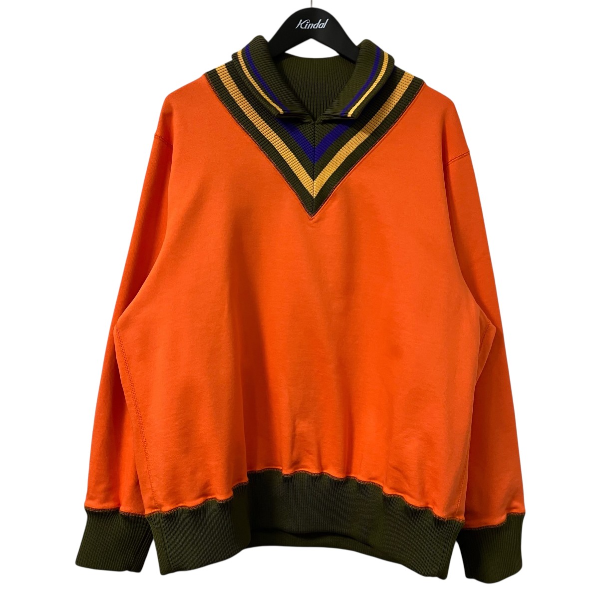 【中古】KOLOR 異原材料流汗 23SCM-T16205S オレンジ色 大きさ：1 【210526】（色つや）