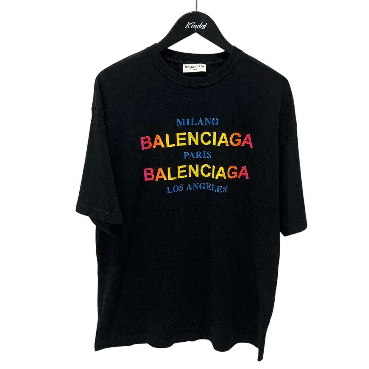 【中古】BALENCIAGA 半袖プルオーバー 492258 黒いこと 大きさ：S 【210526】（バレンシアガ）
