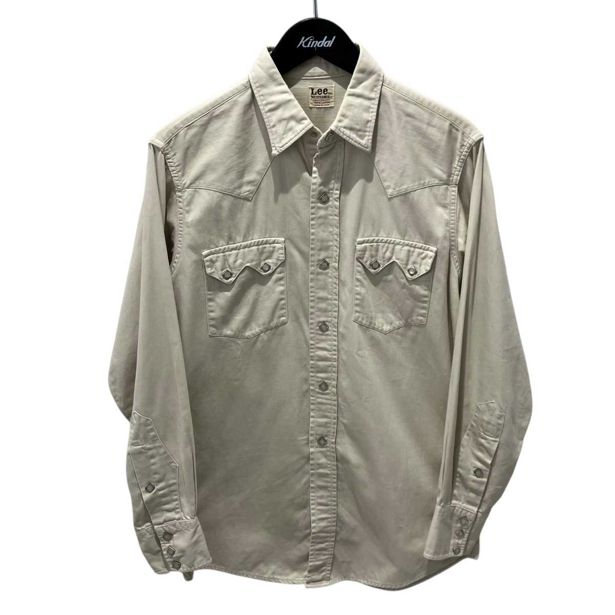 【中古】LEE 60s WESTERNER SHIRTS ウエスタンプルオーバー ベージュ 大きさ：曖昧模糊たる 【210526】（ロバート・エドワード・リー）