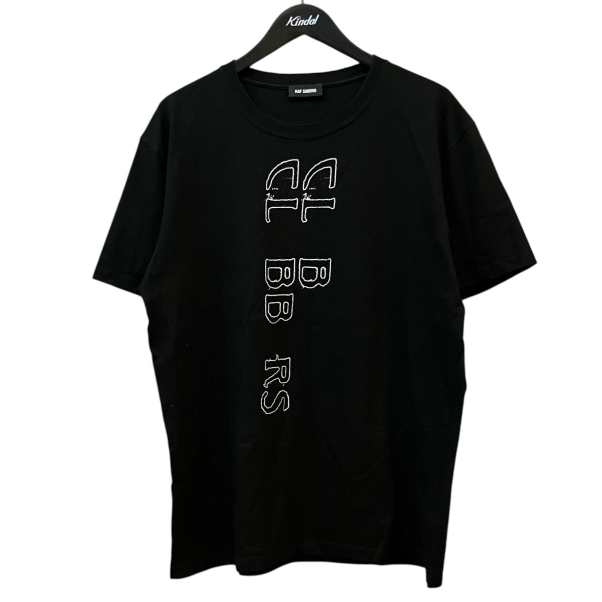 【中古】\u003cBR\u003eRAF SIMONS\u003cBR\u003e刷り上げるティーシャツ 黒いこと 大いさ：L\u003cBR\u003e【通貨価値思いなおす】