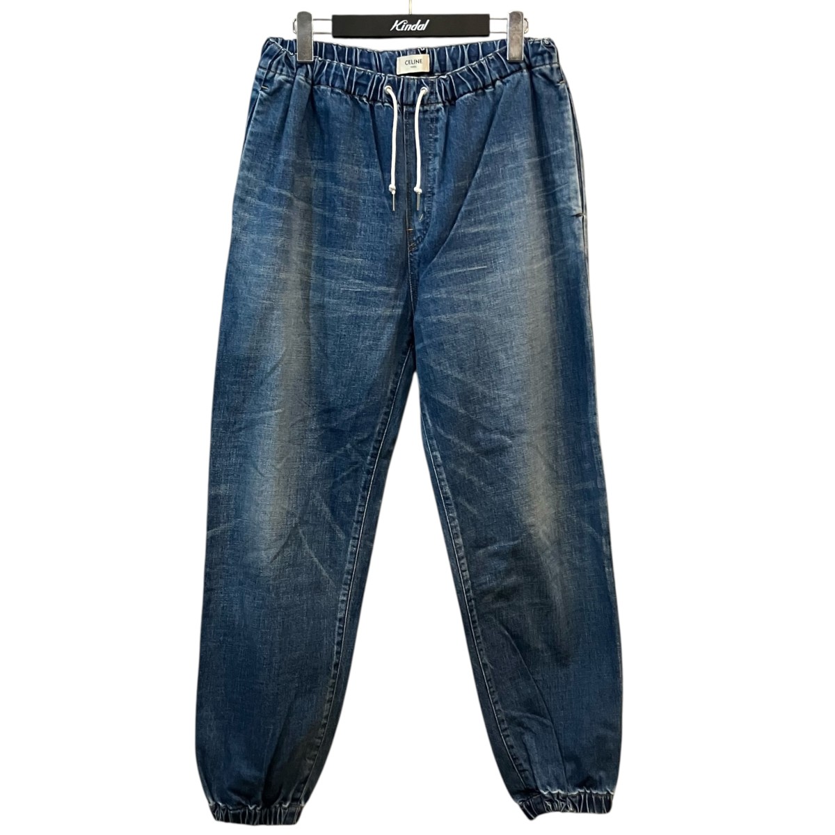 【中古】CELINE トラッシュジョガーデニムパンツ インディゴ 大きさ：29 【220526】（セリーヌ）