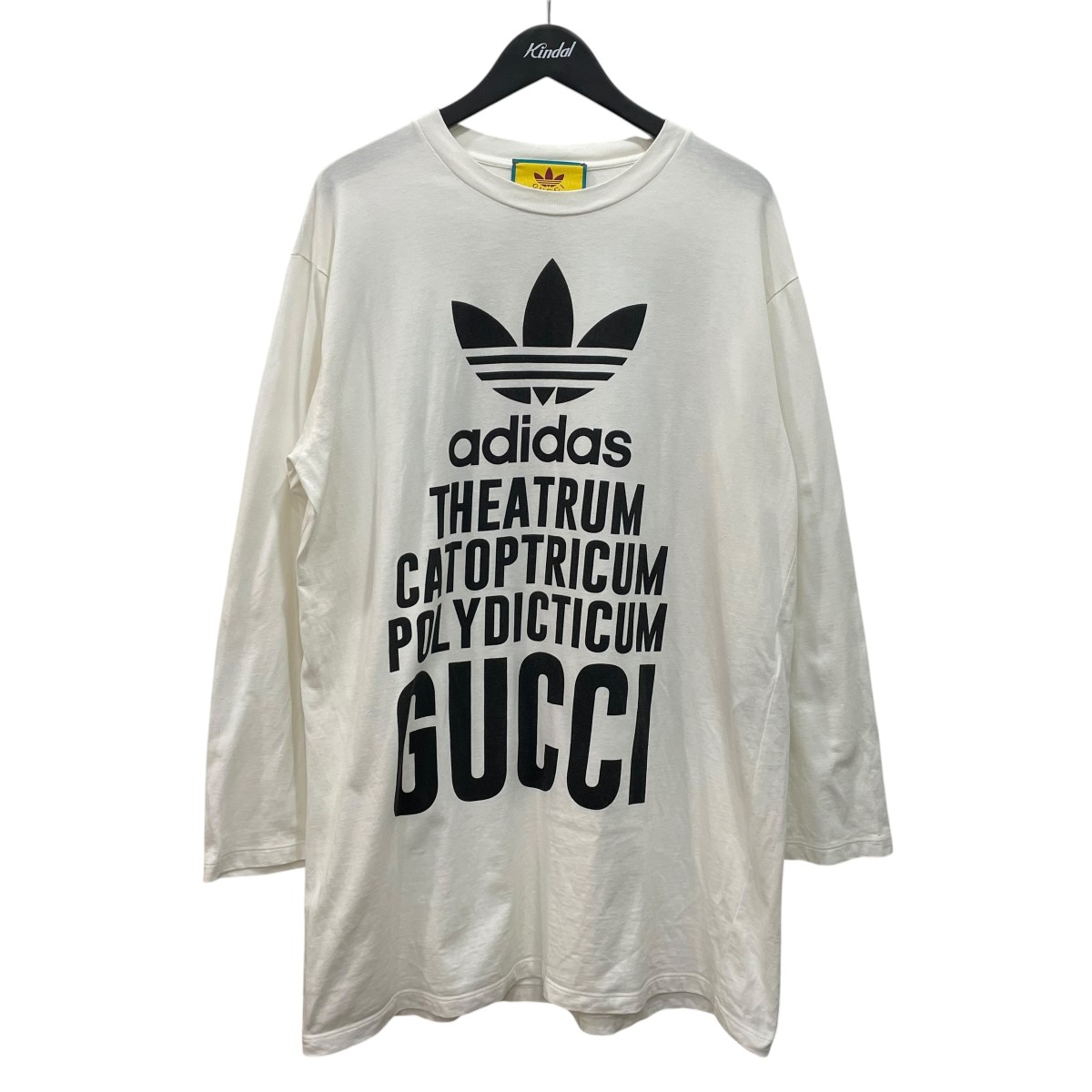 【中古】GUCCI×adidas 長袖プルオーバー 721393 白いこと 大きさ：S 【220526】（グッチ×アディダス）