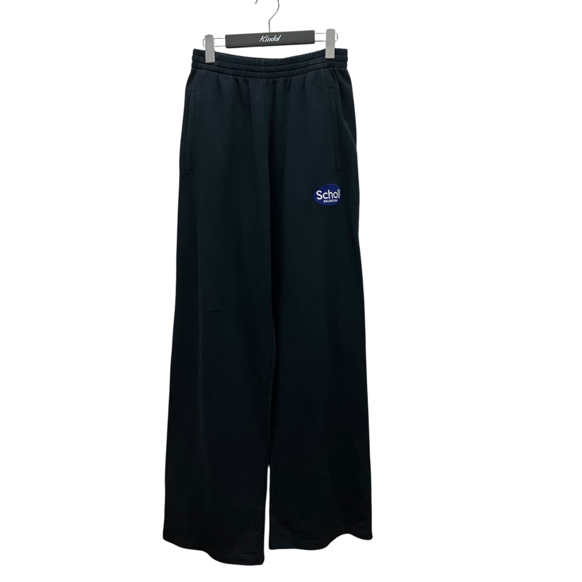 【中古】BALENCIAGA 25AW 刺繍ロゴワッペンスウェットパンツ 844177 米国海軍 大きさ：S 【210526】（バレンシアガ）