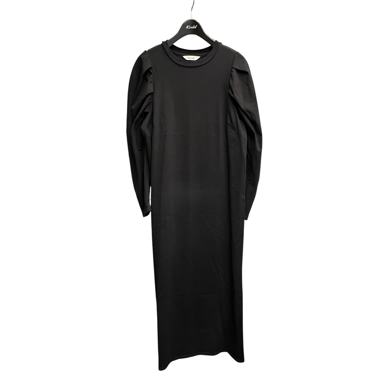 【中古】OBLADA SHIRRING DRESS 衣装 黒いこと 大きさ：FREE 【210526】（オブラダ）