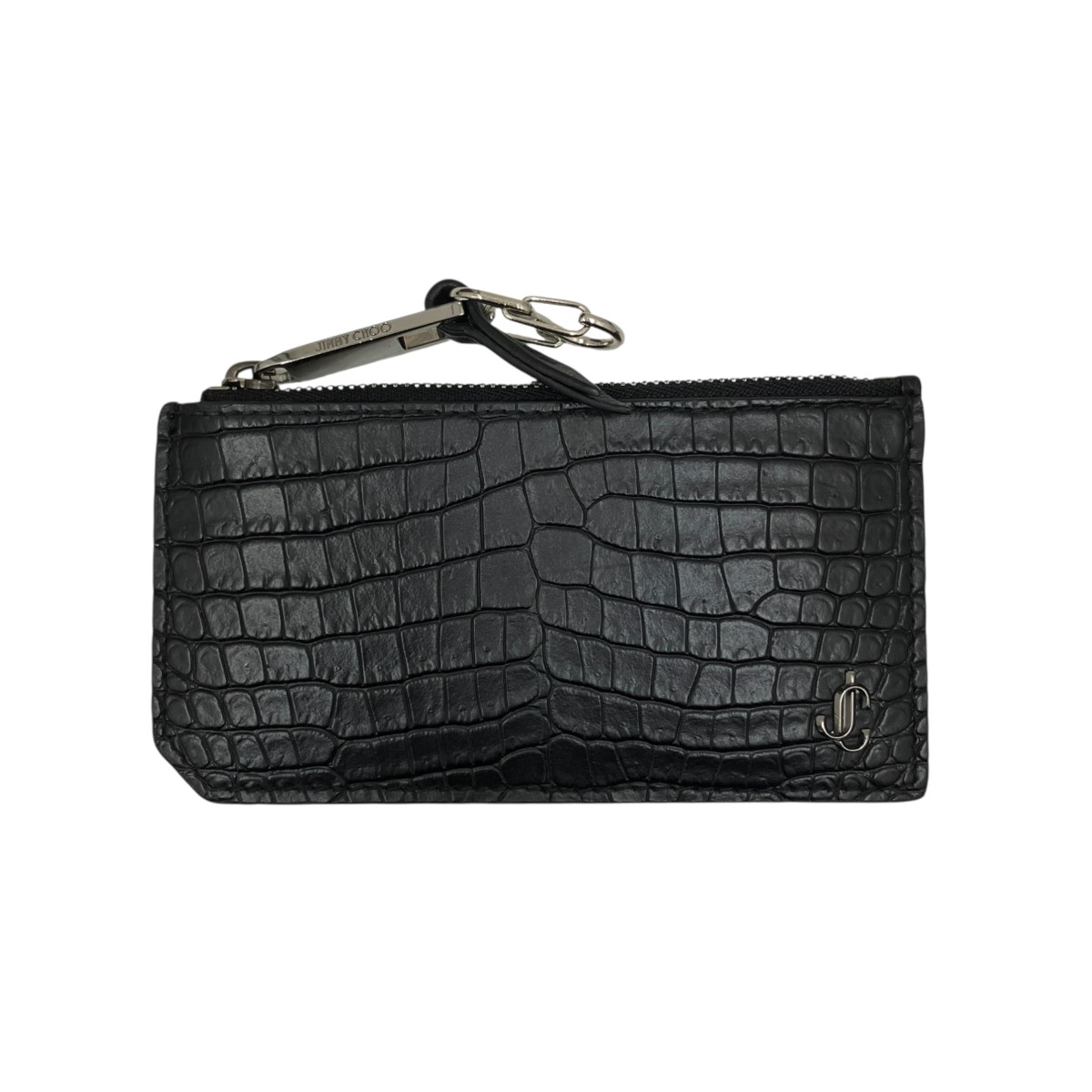 【中古】JIMMY CHOO CASEY 歌留多容れもの 黒いこと 【220526】（ジミーチュウ）