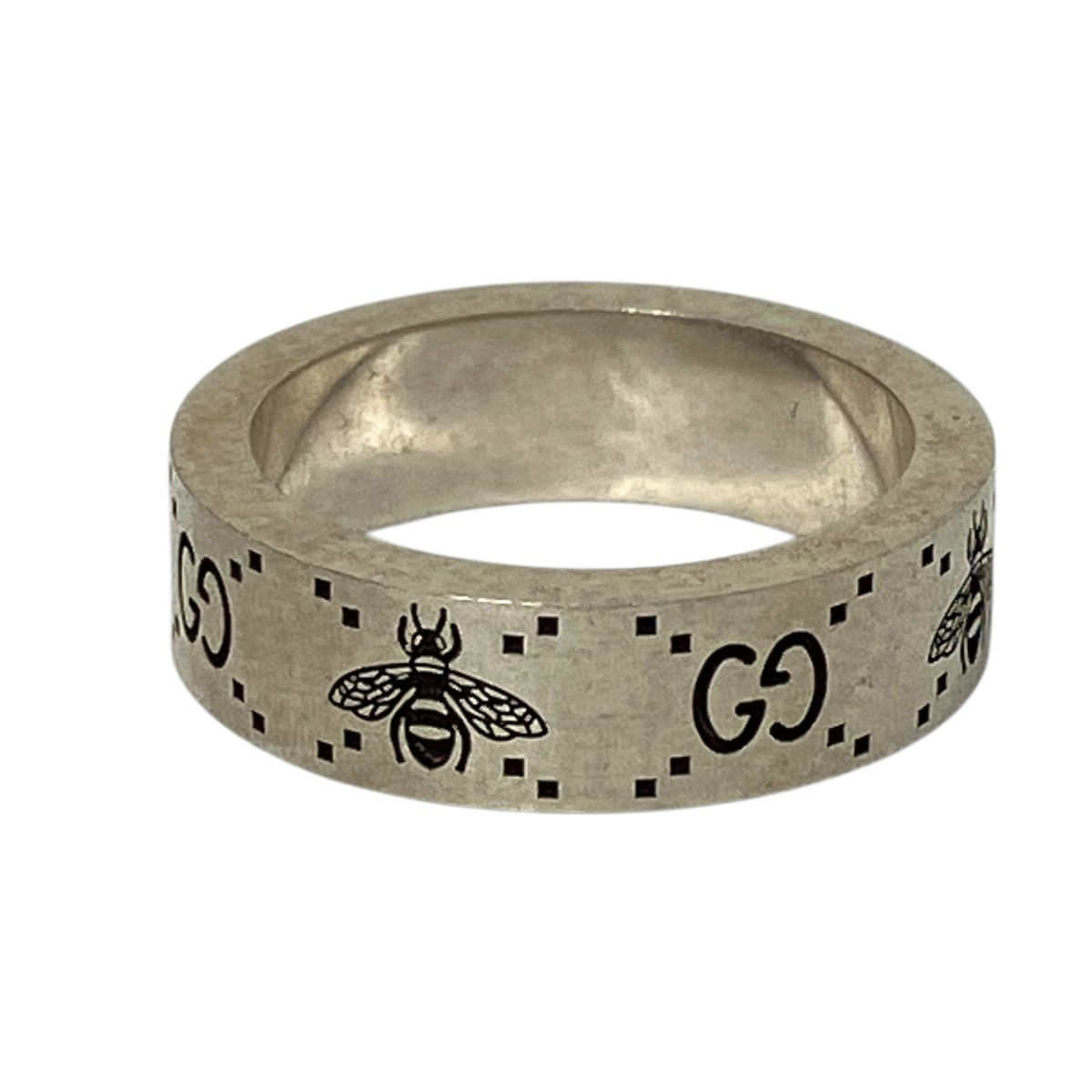 【中古】GUCCI 輪っか しろがね色 大きさ：16号 【220526】（グッチ）