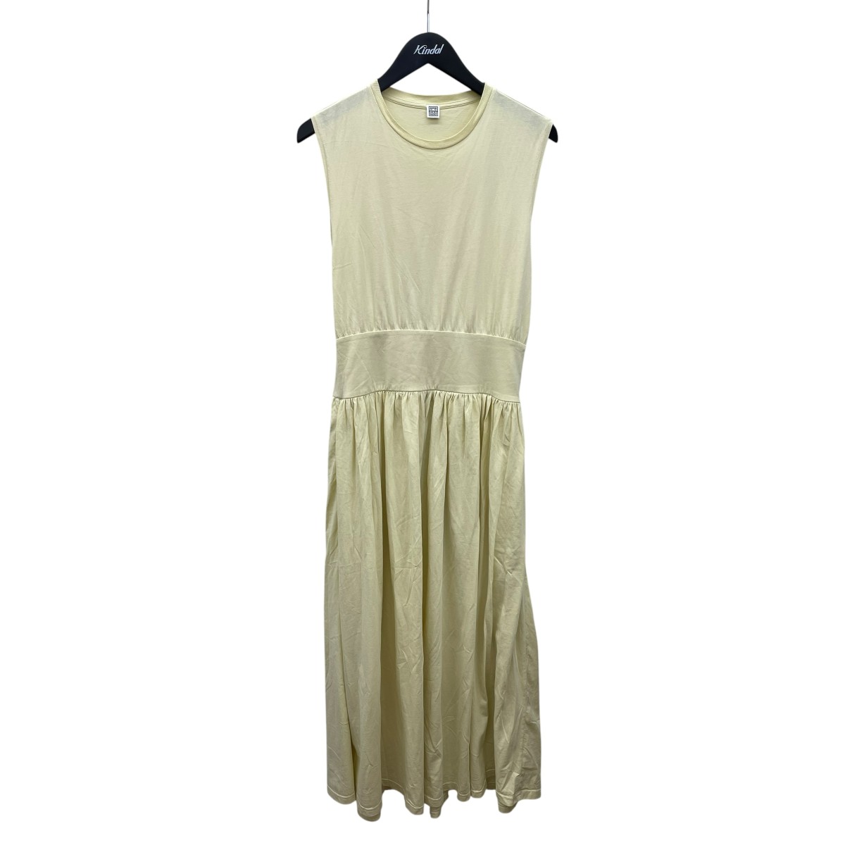 【中古】toteme sleeveless cotton tee dress ノースリーブ衣装 232-6022-770 黄色 大きさ：M 【220526】（トーテム）