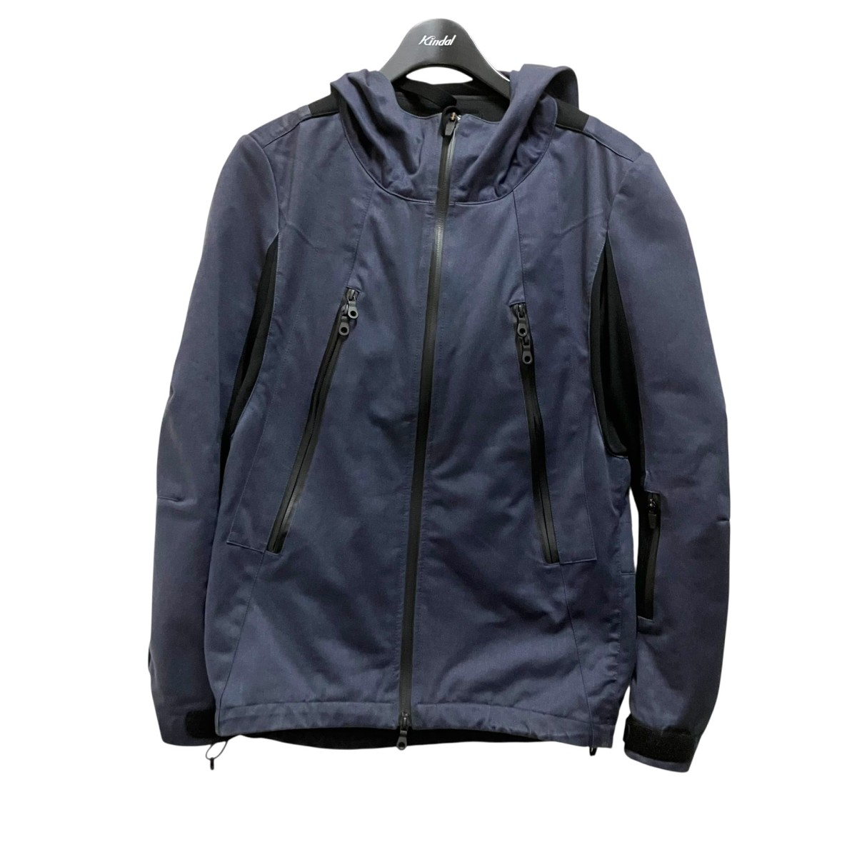 【中古】ripvanwinkle×beruf baggage フーデッドジャケット RAW 026 ネイビー サイズ:3 【220526】(リップヴァンウィンクル)|ブランド古着のカインドオル