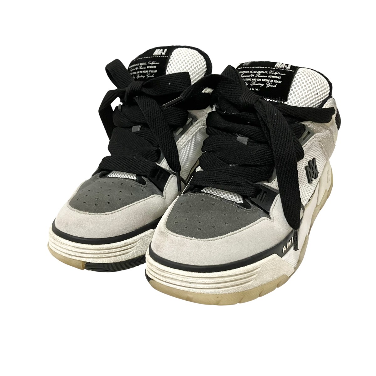 【中古】AMIRI ローカットスニーカー MA 1 23 薄墨色 大きさ：27珊 【220526】（アミリ）