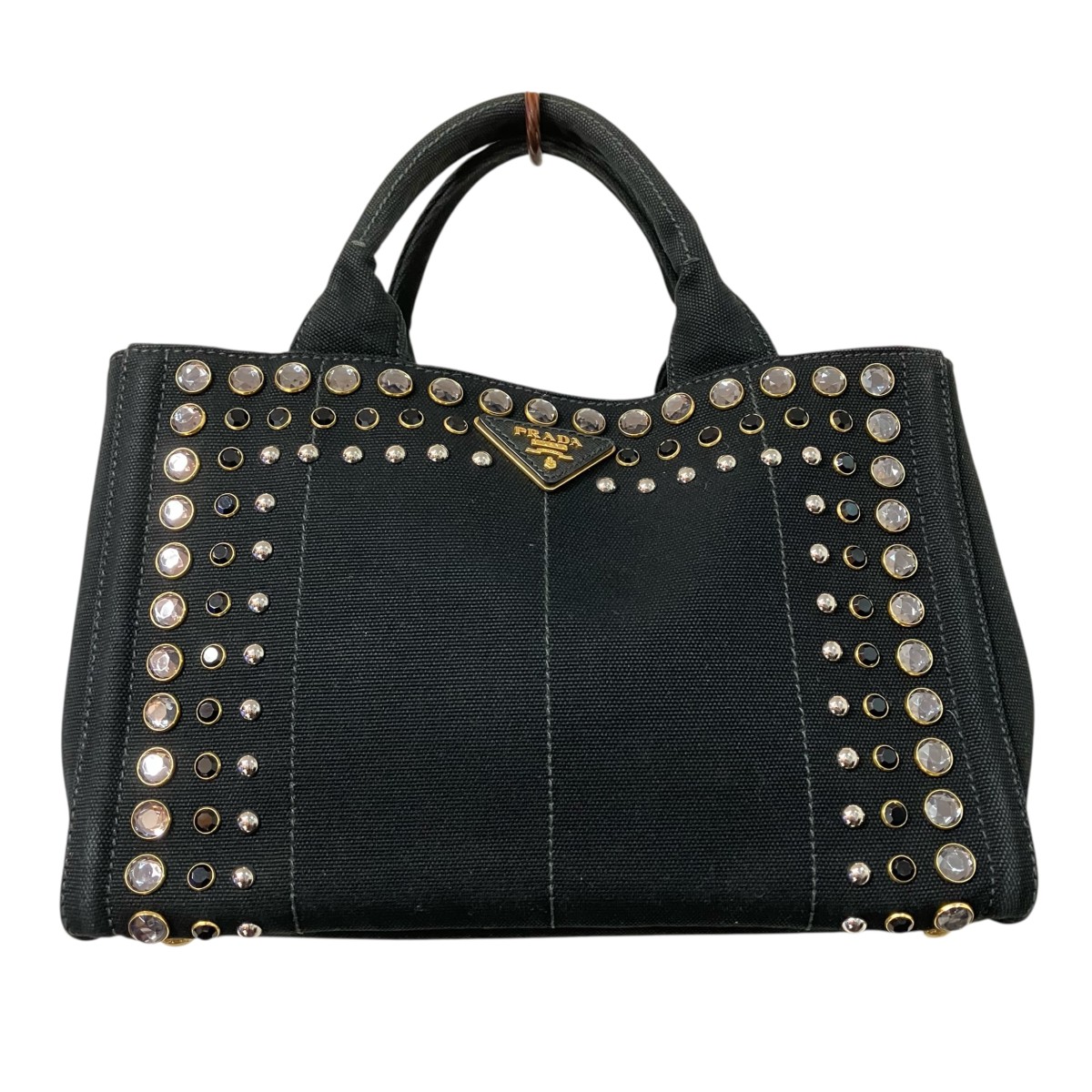 【中古】PRADA トートバッグ 黒いこと 大きさ：- 【220526】（プラダ）
