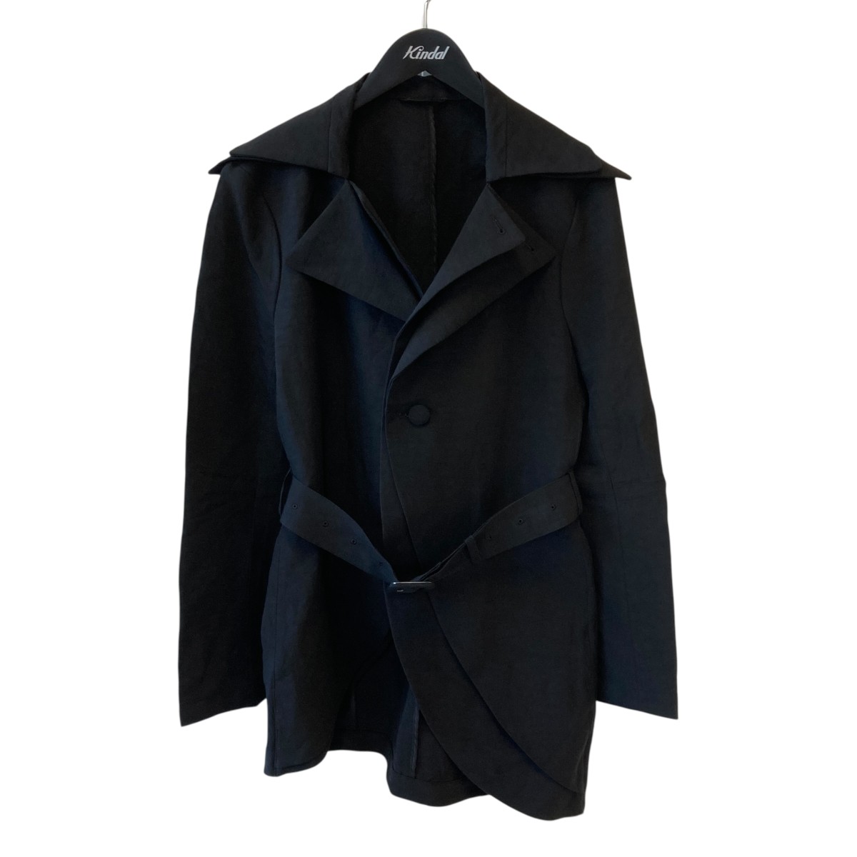【中古】ORIMI DOUBLE COLLAR LONG JACKET テーラードジャケット S26901 黒いこと 大きさ：2 【220526】（オリミ）