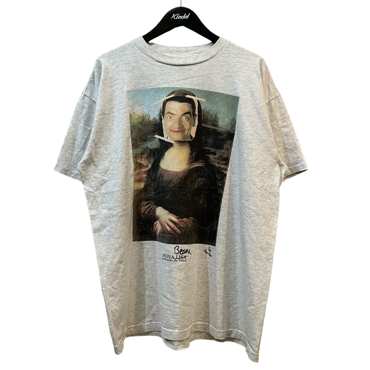 【中古】VINTAGE 「モナリザ ミスタービーン」 ヴィンテージプルオーバー 薄墨色 大きさ：XL 【230526】（ヴィンテージ）