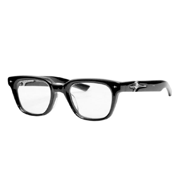 【中古】GENTLE MONSTER FATA-01 BOLD COLLECTION メガネ めがね アイウェア 黒いこと×せつ然たる水晶体 大きさ：51□23-145 【220526】（ジェントルモンスター）