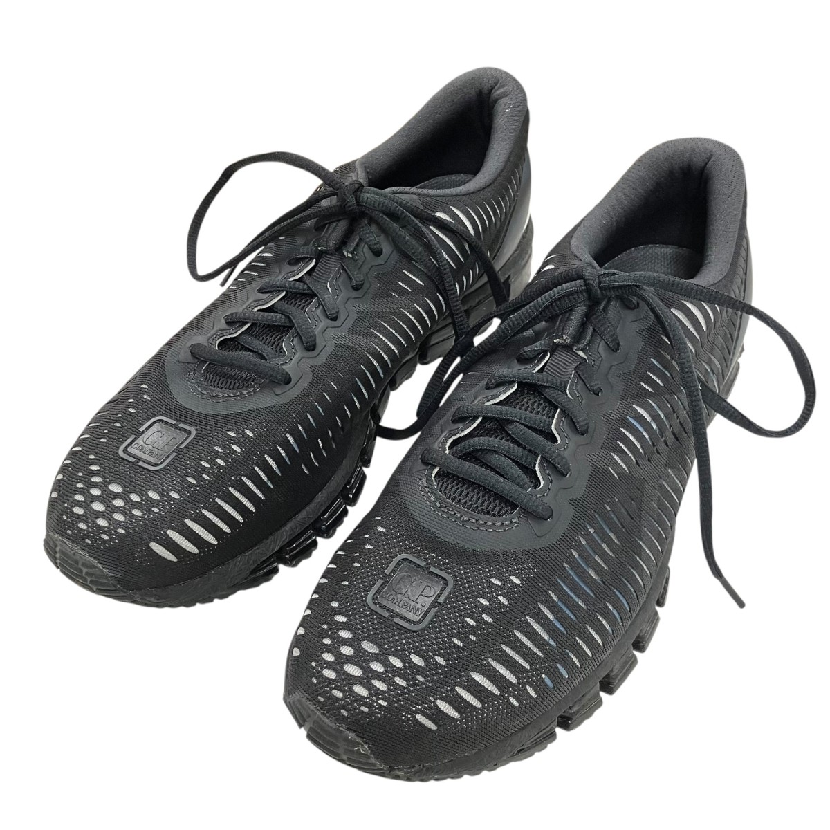 【中古】C．P COMPANY×asics 「Gel-Quantum 360 1」スニーカー 黒いこと 大きさ：28.0珊 【220526】（シーピーカンパニー×アシックス）