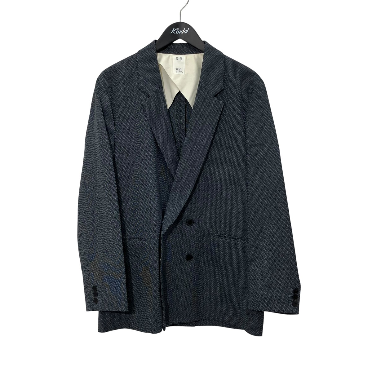 【中古】seya．ダブルブレストジャケット TK02256S06 グレー サイズ：1【価格見直し】｜ブランド古着のカインドオル