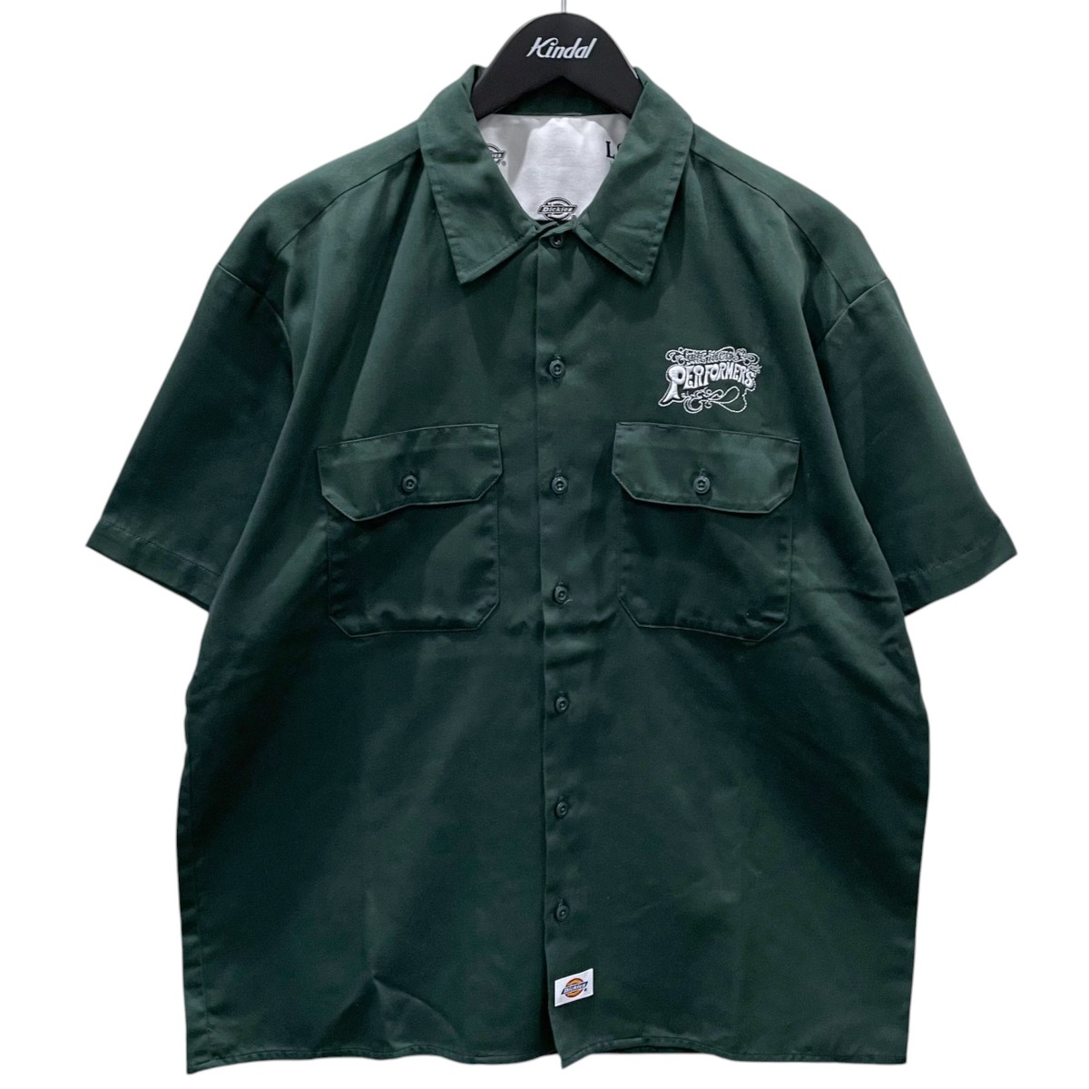 【中古】Dickies×RHC Ron Herman 23SS 半袖細工物プルオーバー Lamination San Diego Special Workwear Shirt ラミネーション サンディエゴ 特別 細工物お召しもの プルオーバー 231M20RH01 緑であること 大きさ：M 【230526】（ディッキーズ×アールエイチシー ロンハーマン）