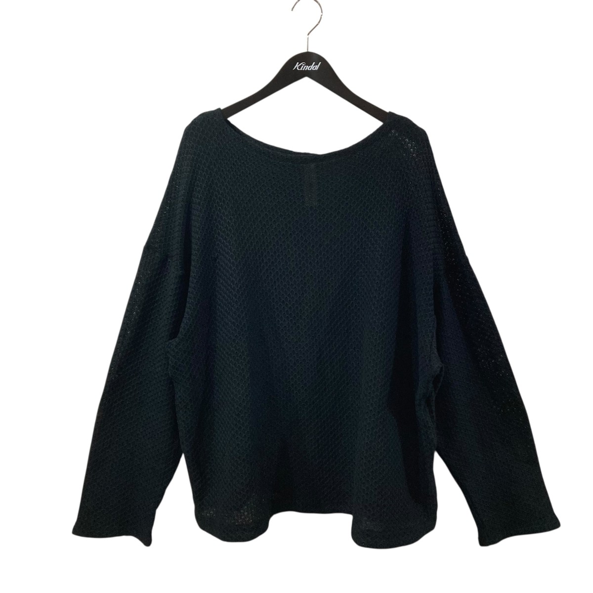 【中古】SHINYA KOZUKA ROOM GARDENER 朱夏編み物 ロングスリーブカットソー 2601SK86 黒いこと 大きさ：M 【230526】（シンヤコヅカ）