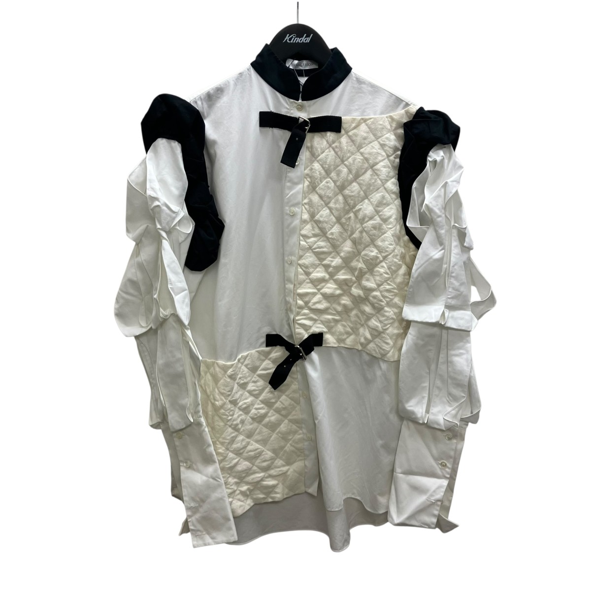 【中古】J．W．ANDERSON フリルドッキングシャツ 白いこと 大きさ：36 【230526】（ジョナサンウィリアムアンダーソン）