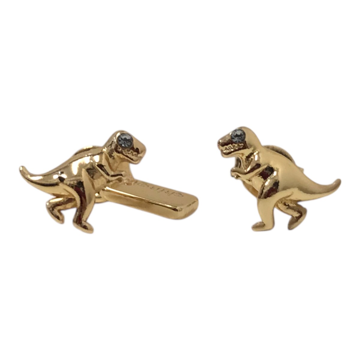 【中古】COACH 恐竜 ピアス 【230526】（コーチ職）