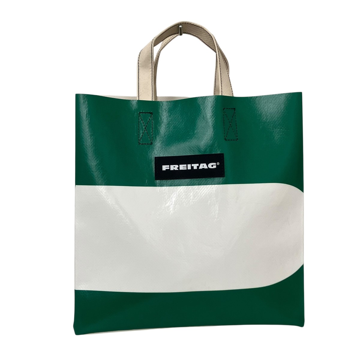 【中古】FREITAG ハンドバック 緑であること×白いこと 【230526】（フライターグ）