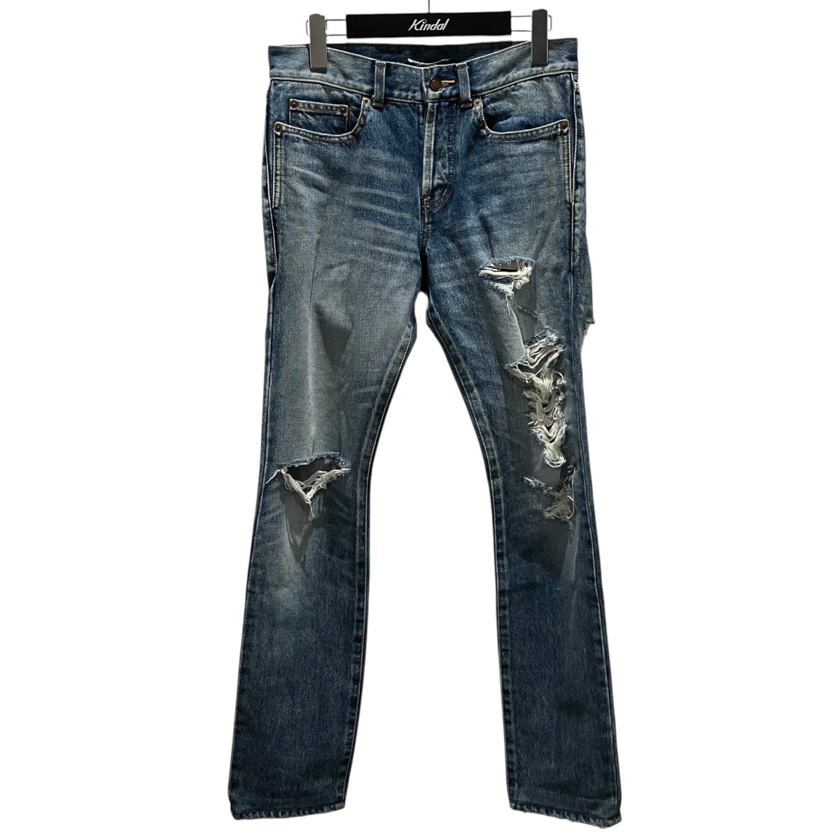 【中古】Saint Laurent Paris 衝突産業ジーンズズボン下 551344 インディゴ 大いさ：27 【230526】（サンローランパリ）