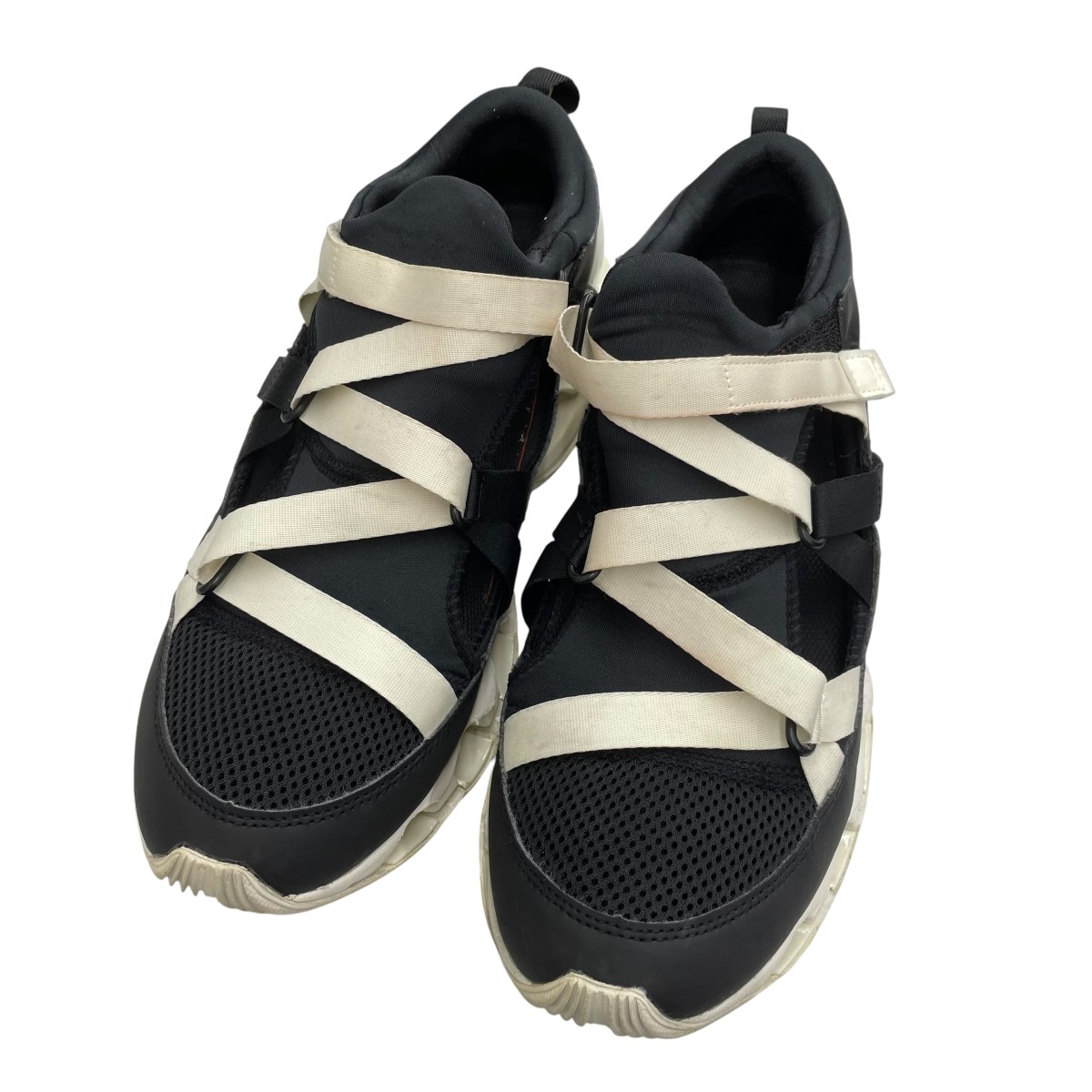 【中古】MIZUNO×空山基 【WAVE PROPHECY STRAP スニーカー D1GA225101 黒いこと 大きさ：27.5 【230526】（ミズノ×ソラヤマハジメ）
