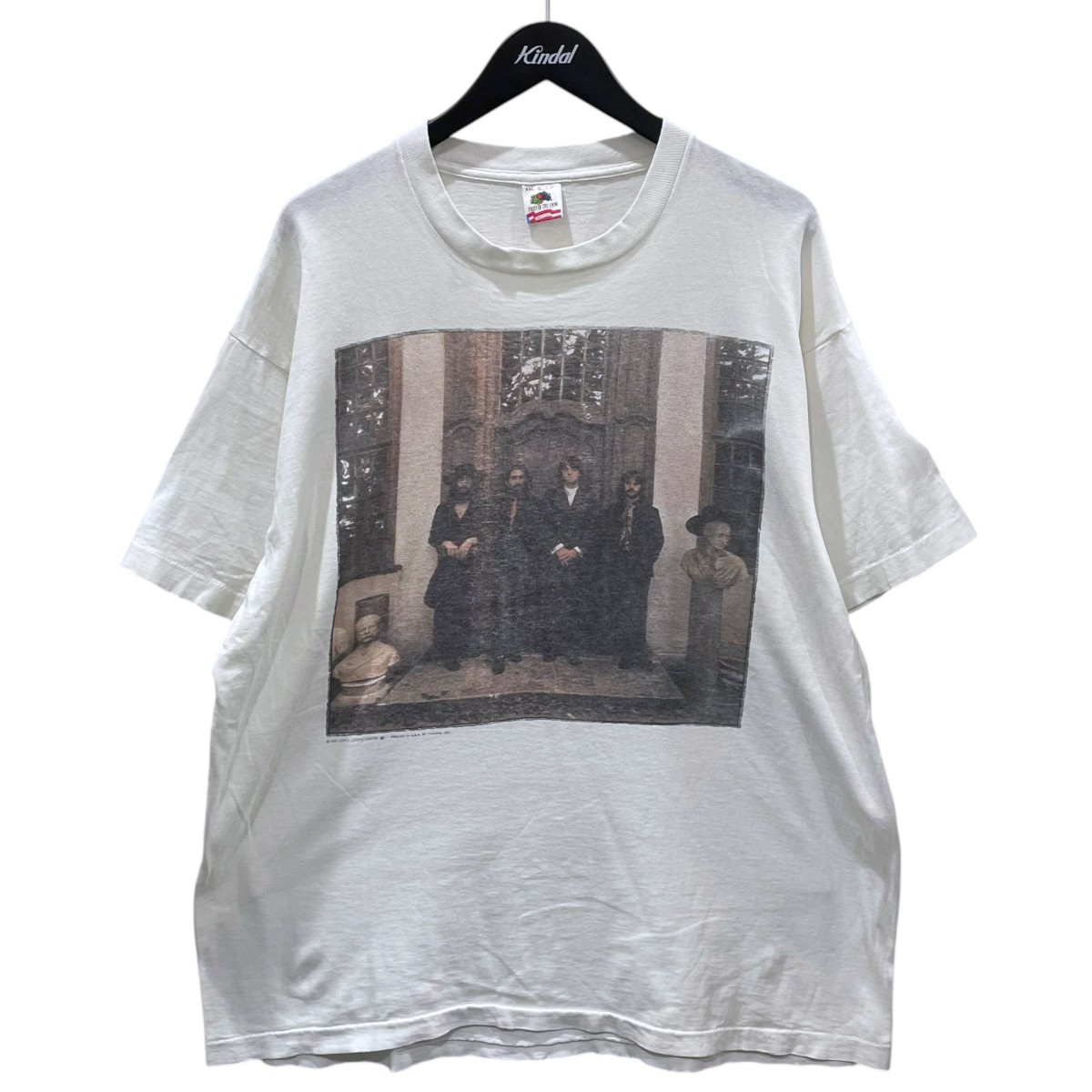 【中古】FRUIT OF THE LOOM 90s 刷り上げるプルオーバー THE BEATLES Hey Jude ビートルズ ヘイ ユダの手紙 象牙色 大きさ：XXL 【230526】（フルーツオブザルーム）