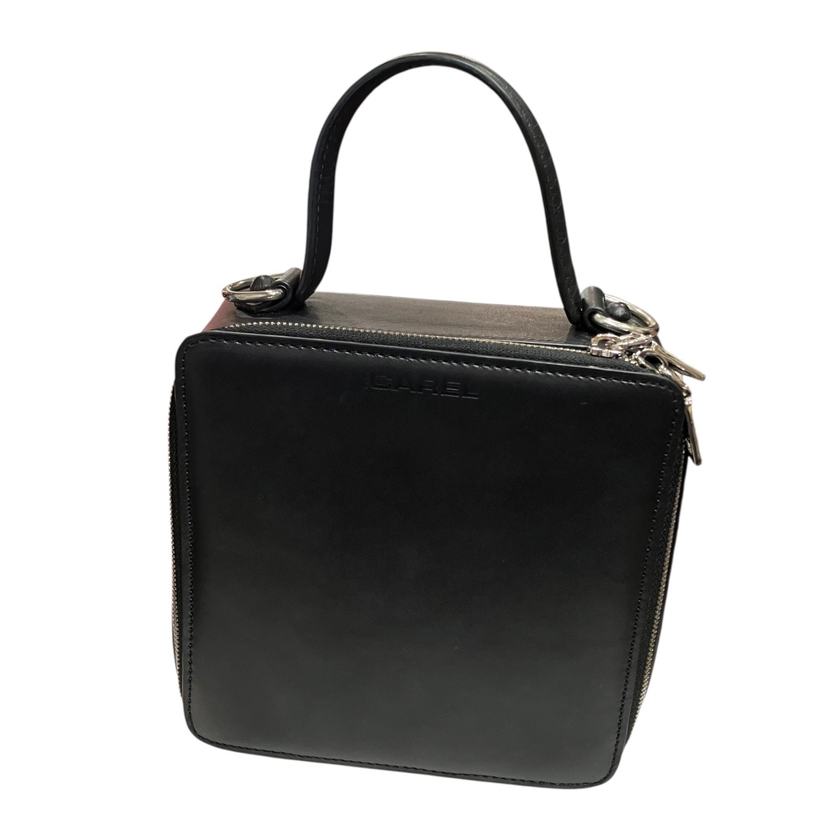 【中古】CAREL ハンドバック 黒いこと 【230526】（キャレル）