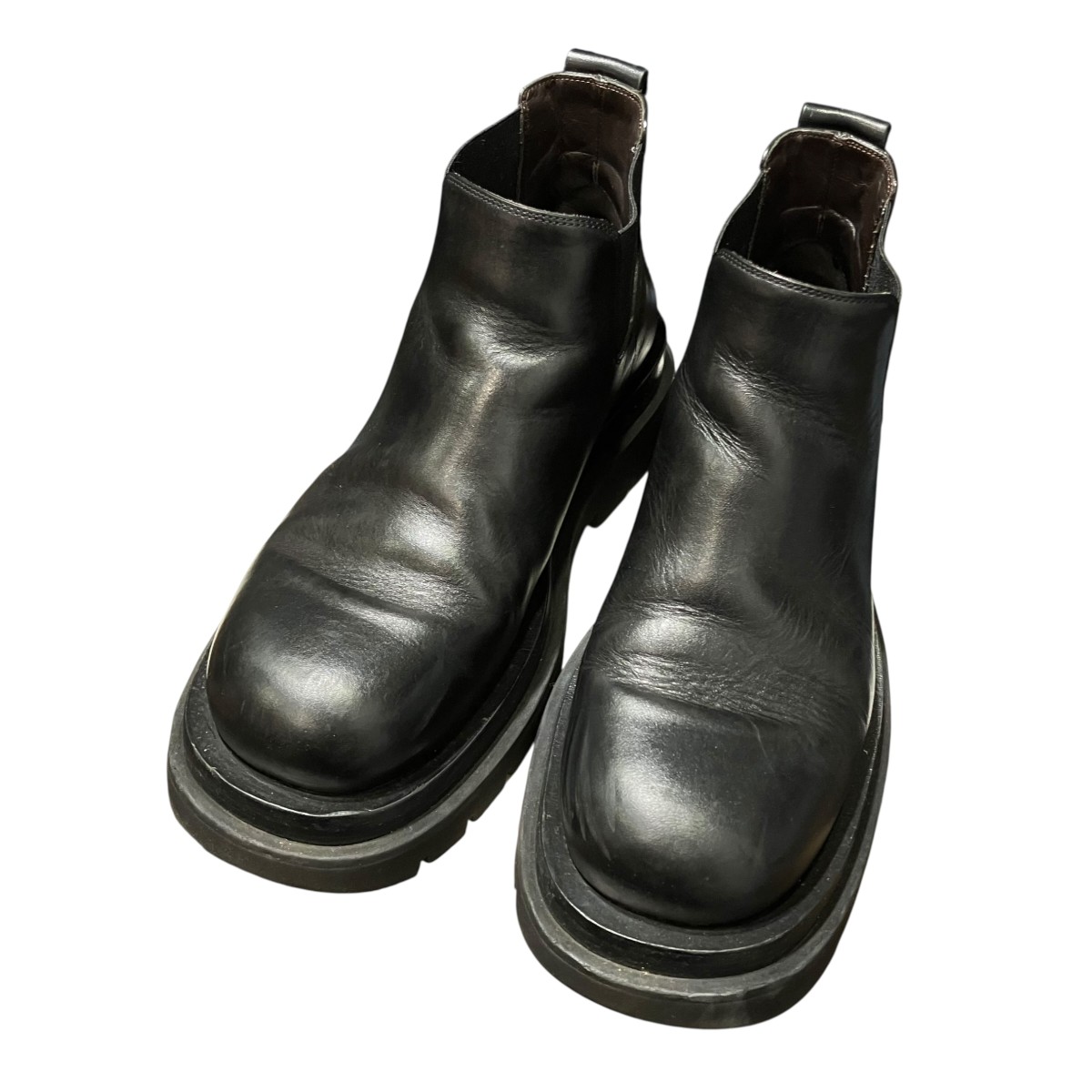 【中古】BOTTEGA VENETA サイドゴアブーツ 黒いこと 大きさ：37 【230526】（ボッテガヴェネタ）