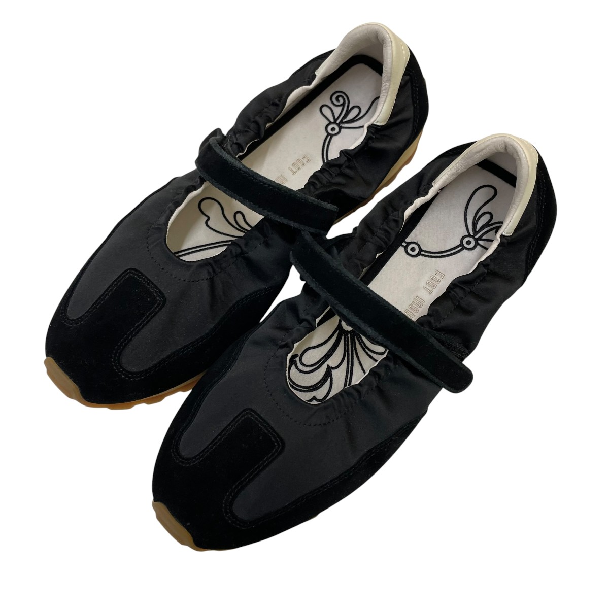 【中古】FOOT INDUSTRY MARY JANE スニーカー AWC008-004 黒いこと 大きさ：27珊 【230526】（フットインダストリー）