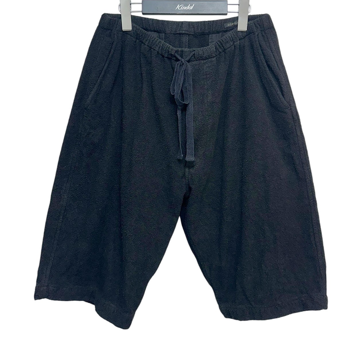 【中古】COMOLI シルクパイルショーツ X01-03017 黒いこと 大きさ：1 【230526】（コモリ）