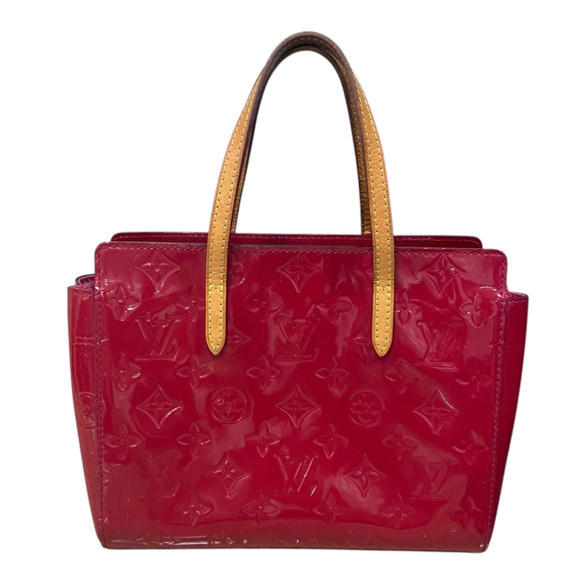 【中古】LOUIS VUITTON モノグラム柄 ハンドバック カタリーナBB M90016 赤いこと 【230526】（ルイヴィトン）